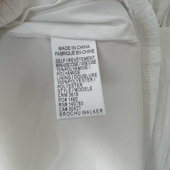 Brochu Walker Madsen Sleeveless Maxi Dress Salt White M - Picture 7 of 9